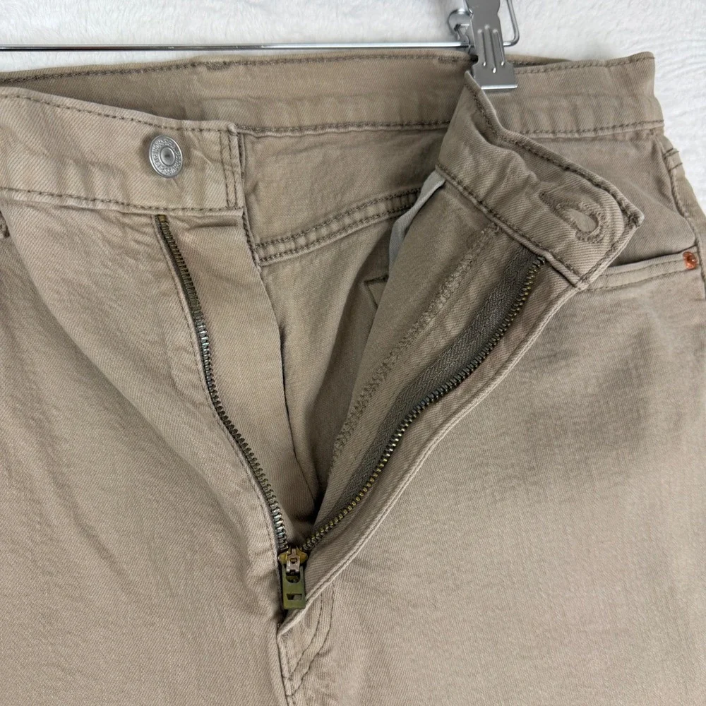 Levi's 505 Regular Fit Pants Men 38x29 Khaki Tan Straight Leg Twill 00505-2310